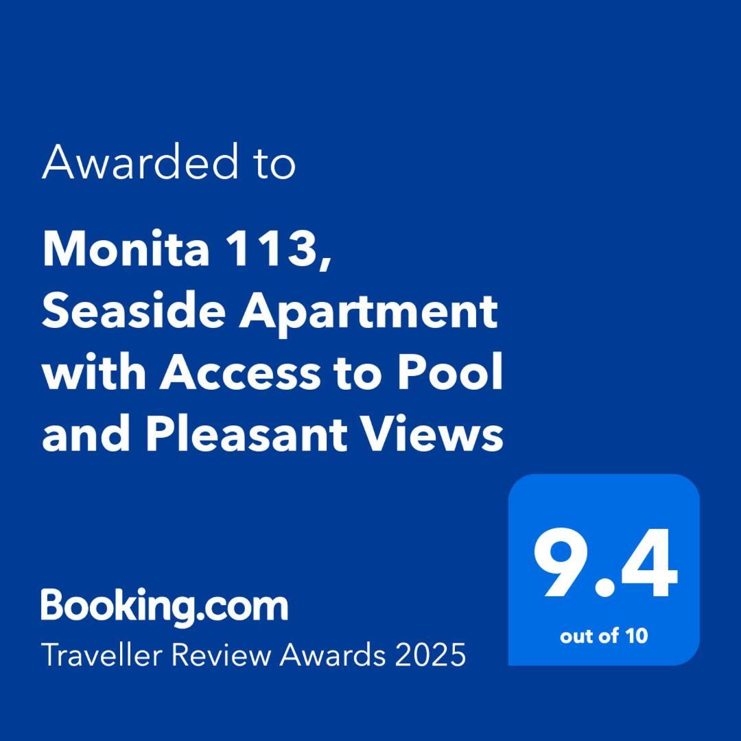 Monita 113, Seaside With Access To Pool And Pleasant Views *